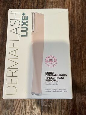 Dermaflash Luxe+ Sonic Dermaplaning Device — Blush Pink